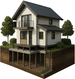 дом с фундаментом